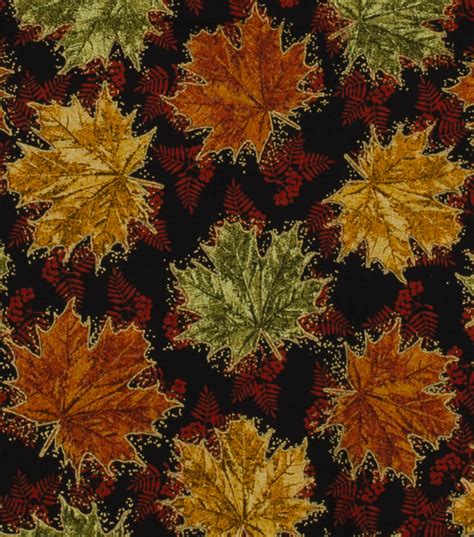 fall metallic quilting fabric|fall fabric at joann fabrics.